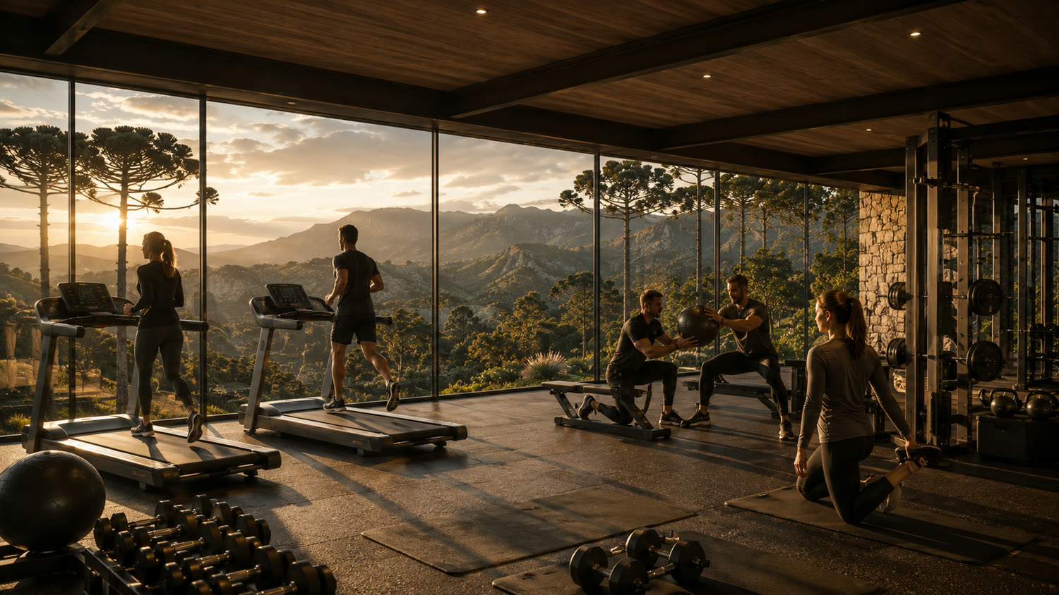 Academia com vista — em estudo